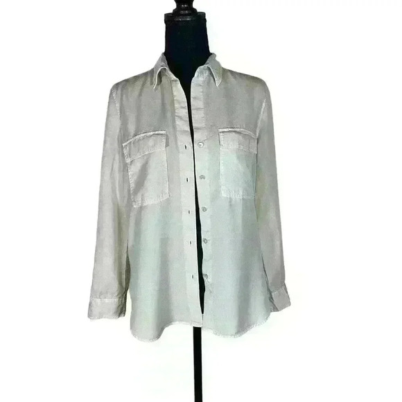 Aritzia The group by Babaton Button-up Roll Sleeves Utility shirt Women Size XS - Picture 1 of 16